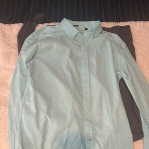 Tommy Hilfiger Light Aqua Button-Down Shirt
